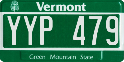 VT license plate YYP479