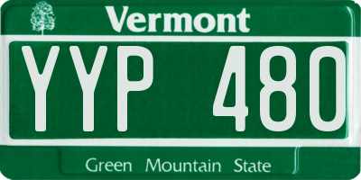 VT license plate YYP480
