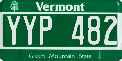 VT license plate YYP482