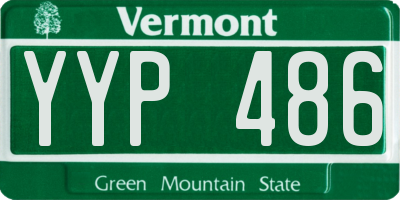 VT license plate YYP486