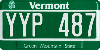 VT license plate YYP487
