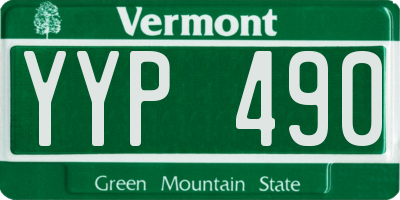 VT license plate YYP490