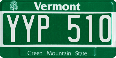 VT license plate YYP510