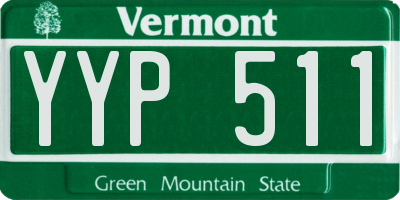 VT license plate YYP511