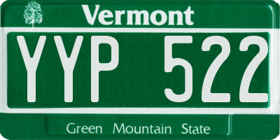 VT license plate YYP522