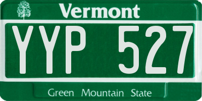 VT license plate YYP527