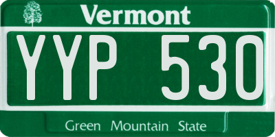 VT license plate YYP530