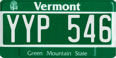VT license plate YYP546