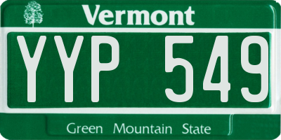 VT license plate YYP549