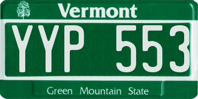 VT license plate YYP553