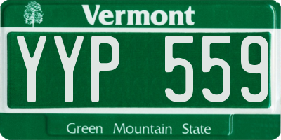 VT license plate YYP559