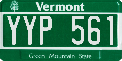 VT license plate YYP561