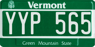 VT license plate YYP565