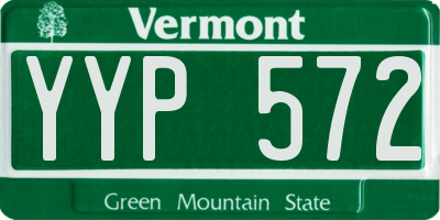 VT license plate YYP572