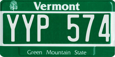 VT license plate YYP574