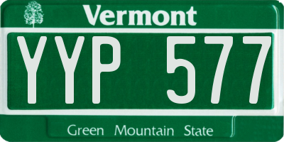 VT license plate YYP577