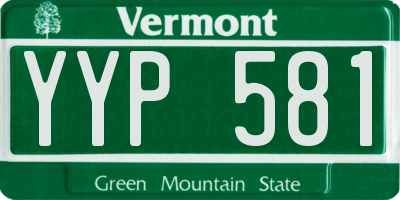 VT license plate YYP581