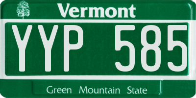 VT license plate YYP585