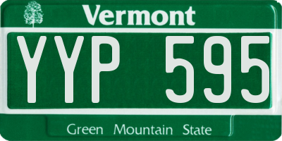 VT license plate YYP595