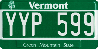 VT license plate YYP599