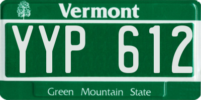 VT license plate YYP612