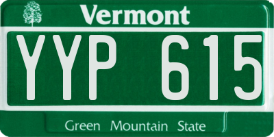 VT license plate YYP615