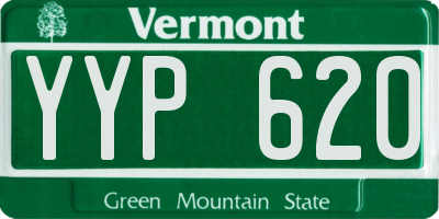 VT license plate YYP620
