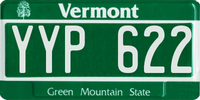 VT license plate YYP622