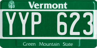 VT license plate YYP623