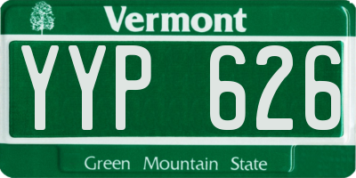 VT license plate YYP626