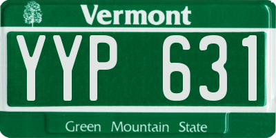 VT license plate YYP631