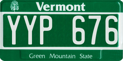VT license plate YYP676