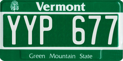 VT license plate YYP677