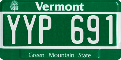 VT license plate YYP691