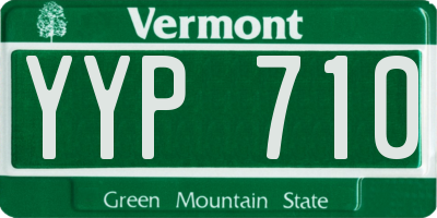 VT license plate YYP710