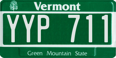 VT license plate YYP711