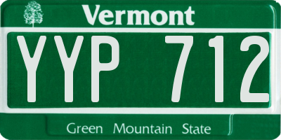 VT license plate YYP712