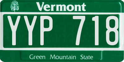 VT license plate YYP718