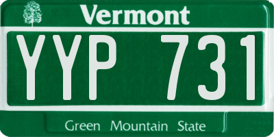 VT license plate YYP731