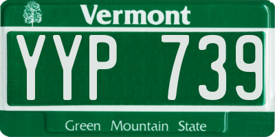 VT license plate YYP739