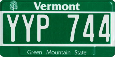 VT license plate YYP744