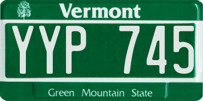 VT license plate YYP745