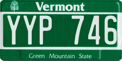 VT license plate YYP746