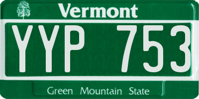VT license plate YYP753