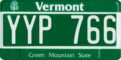 VT license plate YYP766