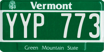 VT license plate YYP773