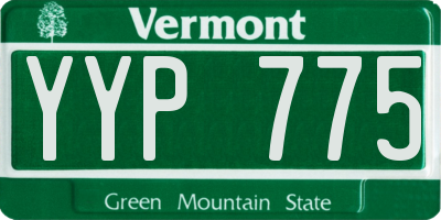 VT license plate YYP775
