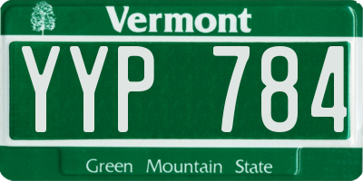 VT license plate YYP784