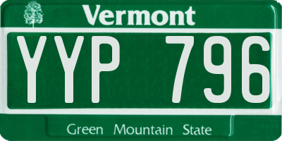 VT license plate YYP796
