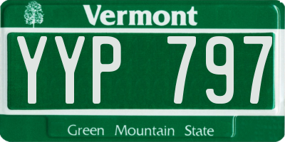 VT license plate YYP797